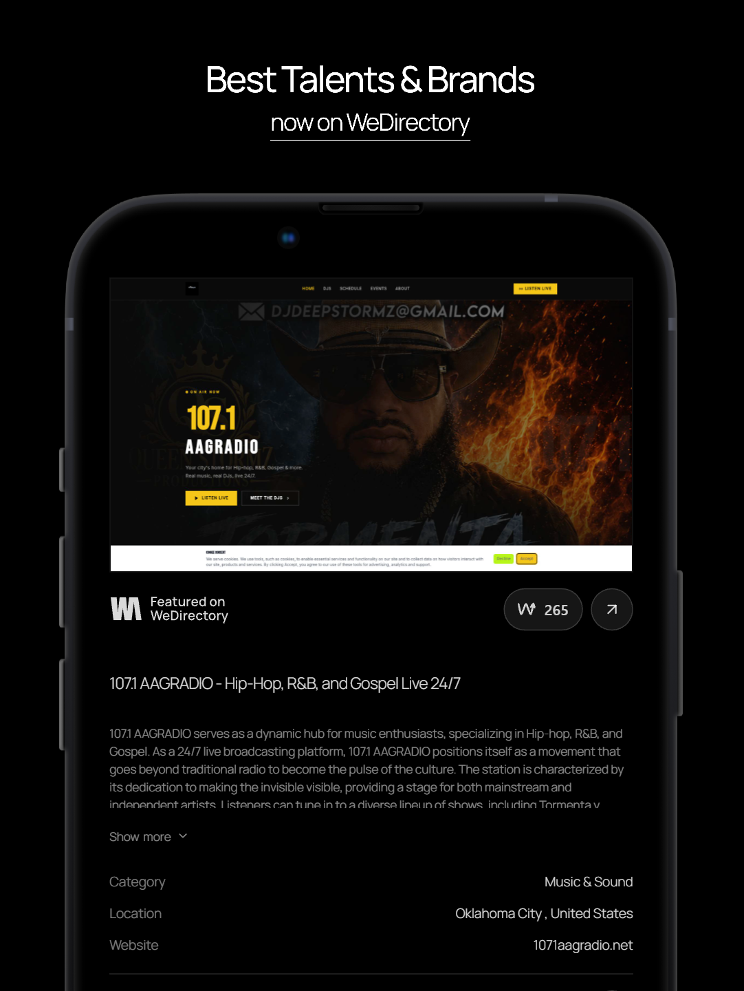 Featured on WeDirectory — Best Talents & Brands